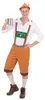 Pánský kostým Bavorák s lederhosen oranžovo-bílé barvy - XL Náhled obrázku produktu 1
