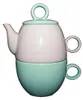007, Tea for One Teekanne beige, Teetasse + Deckel mint Produktbild-Vorschau 1