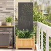 vidaXL Garten Sichtschutz-Leinwand Schwarz 50 x 140 cm Produktbild-Vorschau 2