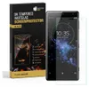 A product box and a smartphone with a screen protector are shown. Produktbild-Vorschau