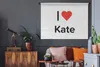 MuchoWow® Wandteppich Wandbehang Ich liebe - Kate - Mädchen Produktbild-Vorschau 5