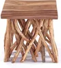 ÄSTE SITZ BÄNKCHEN "WOODS" | Teak, 48cm | Natur Blumen Bank Produktbild-Vorschau 4