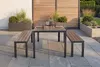 riess-ambiente Moderne Gartenbank DESIGNO 130cm dunkelbraun Produktbild-Vorschau 9