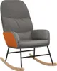 hojdacie kreslo vidaXL Light Grey Fabric Náhľad obrázku produktu 1