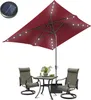 Aopunly Sonnenschirm Ø210x140cm mit LED, UV-Schutz, Kurbel Produktbild-Vorschau 1