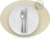 Tischset Oval - Recyceltes Leder - 28,5 x 43,5 cm - 4 Stück Produktbild-Vorschau 1