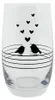 Clayre & Eef Wasserglas 320 ml Transparant Glas Rund Vögel Produktbild-Vorschau 1