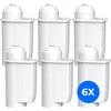 Six white water filter cartridges arranged in two rows of three, with a blue circle containing '6X' in the bottom right corner. Produktbild-Vorschau