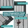 MIDORI Fliegengitter-Tür 90x240 cm Insektenschutz Balkontür Produktbild-Vorschau 5