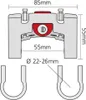 Asista Lenkeradapter mit Schloss, KLICKfix, für Lenker Ø Produktbild-Vorschau 10