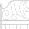 vidaXL Struttura letto in metallo bianco 120x200 cm Anteprima dell’immagine prodotto 4