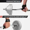 Close-up shots of a person using weightlifting straps with a barbell. Produktbild-Vorschau