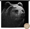 MuchoWow® Wandteppich Wandbehang Bär - Leicht - Schwarz Produktbild-Vorschau 1