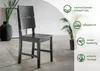 Woodroom Holzstuhl Kota 2er-Set Hevea massiv schwarz Produktbild-Vorschau 4