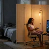 Dělící stěna Makika ze skládacího bambusu - přírodní světle Náhled obrázku produktu 3