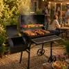 Smoker Grill Holzkohlegrill BBQ Grillwagen Räuchergrill Produktbild-Vorschau 5