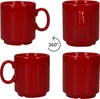 120er Set Event Kaffeebecher 250ml rot Porzellan-Tassen Produktbild-Vorschau 4