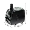 A black mini submersible water pump with dimensions indicated by measurement lines and text. Náhled obrázku produktu