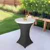 Topper, elastische weiss Tischdecke, für Stehtisch 80cm Produktbild-Vorschau 2