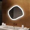 Kúpe??ové zrkadlo 84x74cm - koso?tverec s LED osvetlením - Náhľad obrázku produktu 1