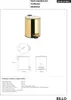 BILLO Abfalleimer Edelstahl Gold poliert 260x205x265 mm, 5 Produktbild-Vorschau 2