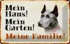 vianmo Blechschild 12x18 cm Hund Dobermann mein Haus Garten Produktbild-Vorschau 1