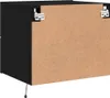 vidaXL Comodini a parete con luci LED 2 pz. nero Anteprima dell’immagine prodotto 10
