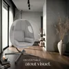 Fauteuil suspendu ANIKA avec cadre et coussin 160kg - gris Voir les images du produit 9