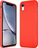 Two views of a red iPhone case against a white background. Produktbild-Vorschau