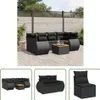 The Living Store 7-tlg. Garten-Sofagarnitur mit Kissen Produktbild-Vorschau 1