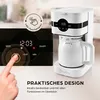 A hand is shown interacting with the control panel of a coffee maker, with text overlays highlighting features. Náhľad obrázku produktu