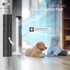 A tower fan is shown in use, with a baby and a puppy nearby. Text indicates the fan is child and pet safe due to its fine mesh grille. Náhled obrázku produktu
