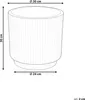 A line drawing of a planter with dimensions indicated. Podgląd zdjęcia produktu