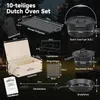 HOMELUX 10-teiliges Dutch Oven Set in Holzkiste, Kochtopf, Produktbild-Vorschau 5
