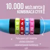 Zamek kablowy / zamek szyfrowy - Niebieski - 650 mm Podgląd zdjęcia produktu 2