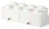 LEGO úložný box 8 s šuplíky - bílá Náhled obrázku produktu 12