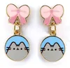The Carat Shop Bow And Pusheen Cat Ohrringe Golden  Golden Produktbild-Vorschau 5