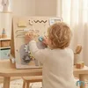 Dwustronna drewniana tablica edukacyjna 2w1 – magnetyczna i Podgląd zdjęcia produktu 9