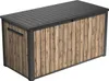 Keter Gartenbox "Sierra" 643L - 144x70x73 cm - Holzoptik Produktbild-Vorschau 1