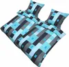 4 tlg Thermo Fleece Bettwäsche 135x200 London Türkis Grau Produktbild-Vorschau 2
