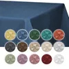 Tischdecke fleckenabweisend Leinenoptik Bordeaux 110x160 cm Produktbild-Vorschau 5