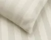 Damast Bettwäsche 155x220 Creme Streifen Bettbezug 155 x Produktbild-Vorschau 3