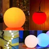 A collage of images showing various LED ball lights in different colors and settings. Podgląd zdjęcia produktu