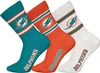Huddle Uni Freizeitsocken Miami Dolphins Crew 3-Pack Produktbild-Vorschau 6