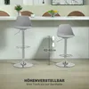 Lot de 2 tabourets de bar HOMCOM, tabourets rembourrés avec Voir les images du produit 5
