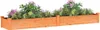 A wooden raised garden bed filled with plants and flowers, set against a white background. Náhľad obrázku produktu
