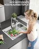 Sofetiy max Spülbecken Küche 60×45cm, Einbauspüle Eckig, Produktbild-Vorschau 3