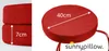 sunnypillow 2er Set Stuhlkissen Rund Ø 40 cm, wasserdicht Produktbild-Vorschau 2