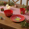 Grinch Vánoční sada nádobí – hrnek, talíř, mísa, červená Náhled obrázku produktu 6