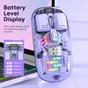Průhledná bezdrátová myš s duálním režimem, BT5.0 2.4G Náhled obrázku produktu 8